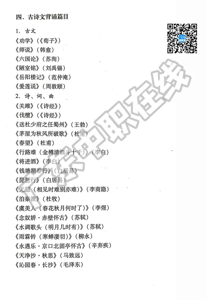 廣東高職高考3+證書(shū)考試大綱（數(shù)學(xué)）-1