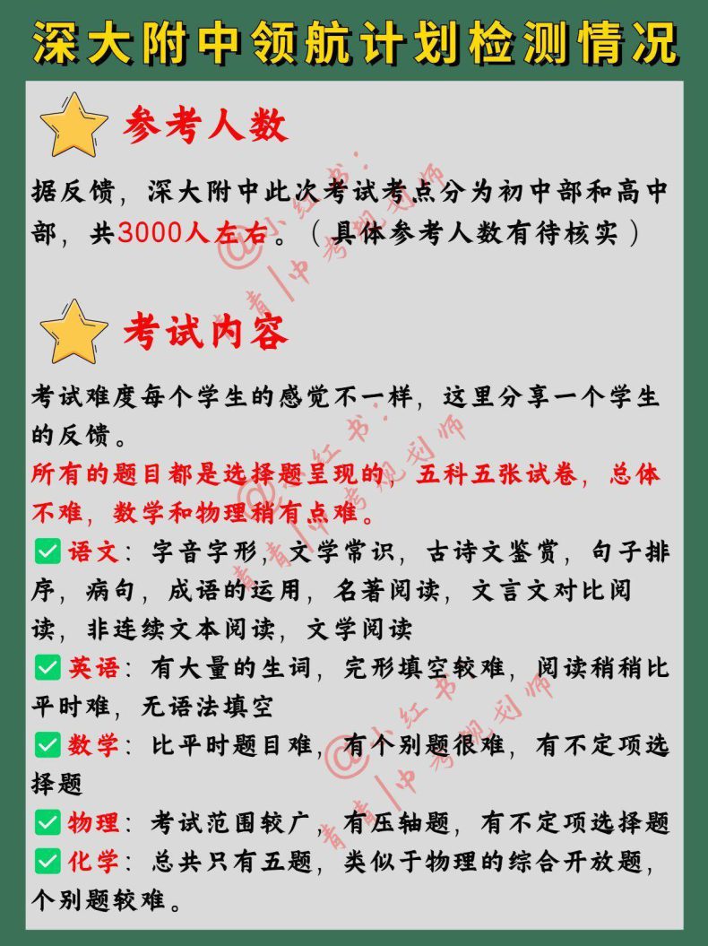 深大附中領(lǐng)航計(jì)劃考試內(nèi)容是什么（附：2022年招生情況及高考成績(jī)）-1