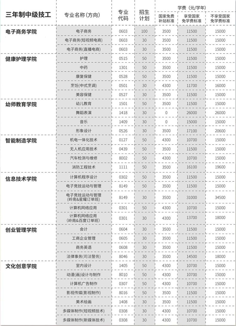 廣東嶺南現(xiàn)代技師學(xué)院是公辦還是民辦（附：2023年收費項目及標(biāo)準(zhǔn)）-1