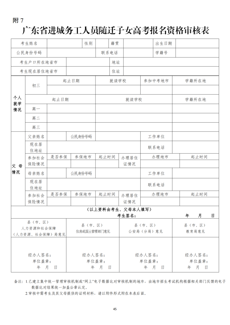 廣州2024 年高考隨遷子女資格審核在10月9日開始（附流程）-1