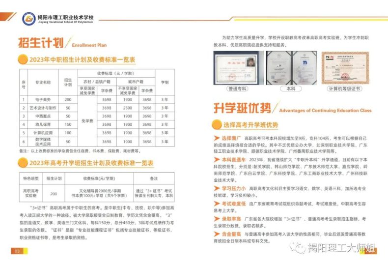 揭陽理工職業(yè)技術(shù)學(xué)校2023招生簡章-1