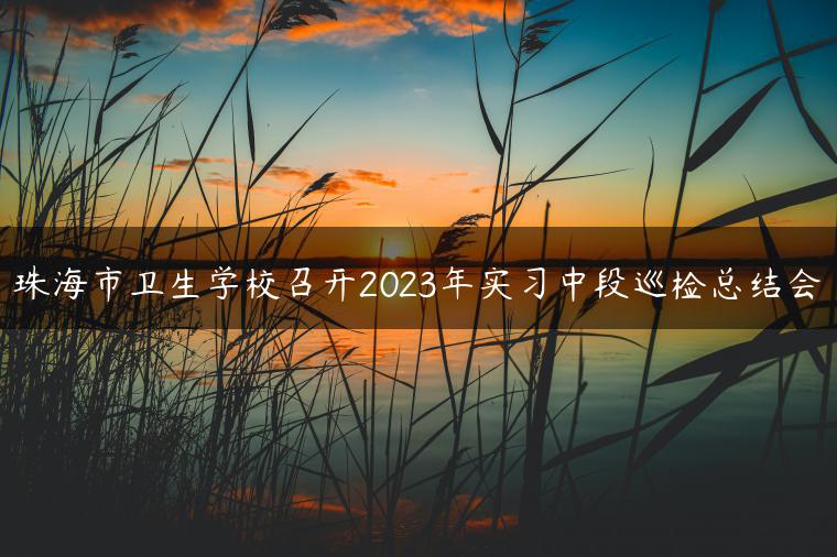 珠海市衛(wèi)生學(xué)校召開2023年實習(xí)中段巡檢總結(jié)會