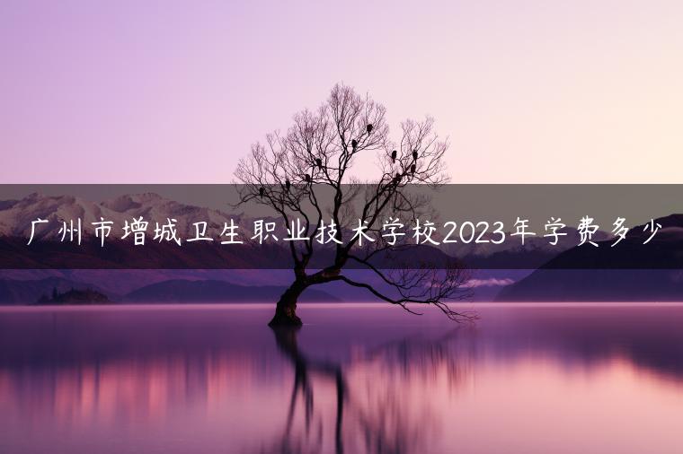 廣州市增城衛(wèi)生職業(yè)技術(shù)學校2023年學費多少