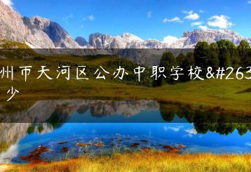 廣州市天河區(qū)公辦中職學(xué)校有多少-廣東技校排名網(wǎng)