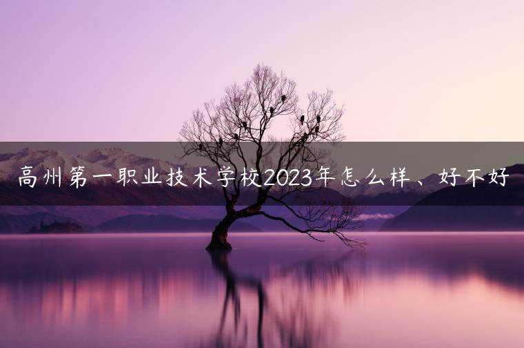 高州第一職業(yè)技術(shù)學(xué)校2023年怎么樣、好不好