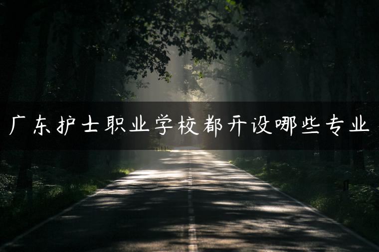 廣東護(hù)士職業(yè)學(xué)校都開設(shè)哪些專業(yè)